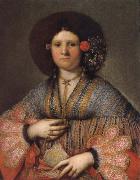 Girolamo Forabosco Portrait of a Venetian Lady oil painting on canvas